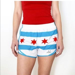 Chicago Flag Running Mag Miler Shorts